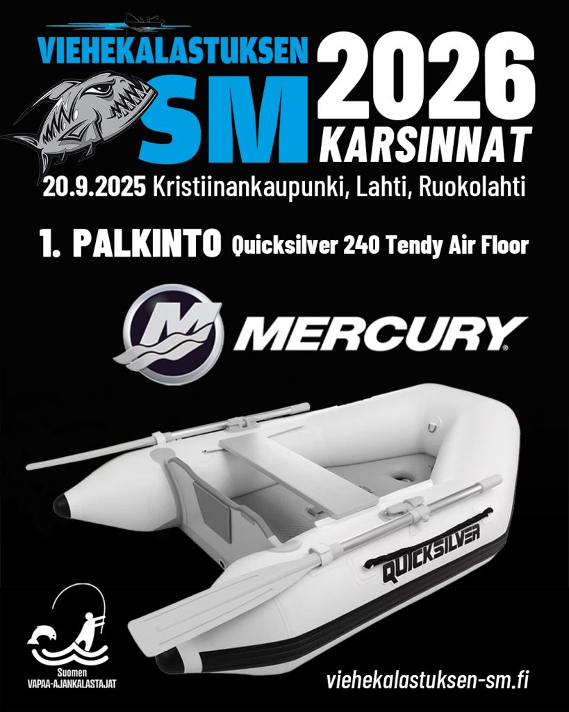 1. palkinto
Quicksilver 240 Tendy Air Floor